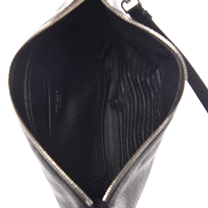 Prada Vitello Daino Crossbody Bag Black 5 of 11