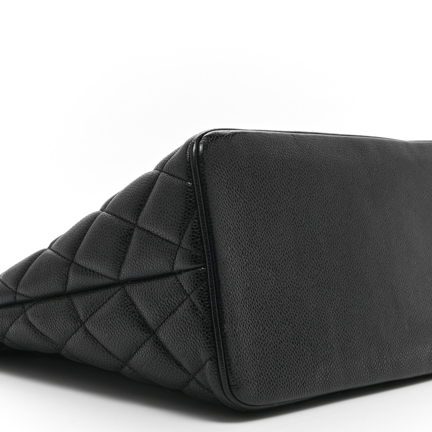 Caviar Quilted Medallion Tote Black