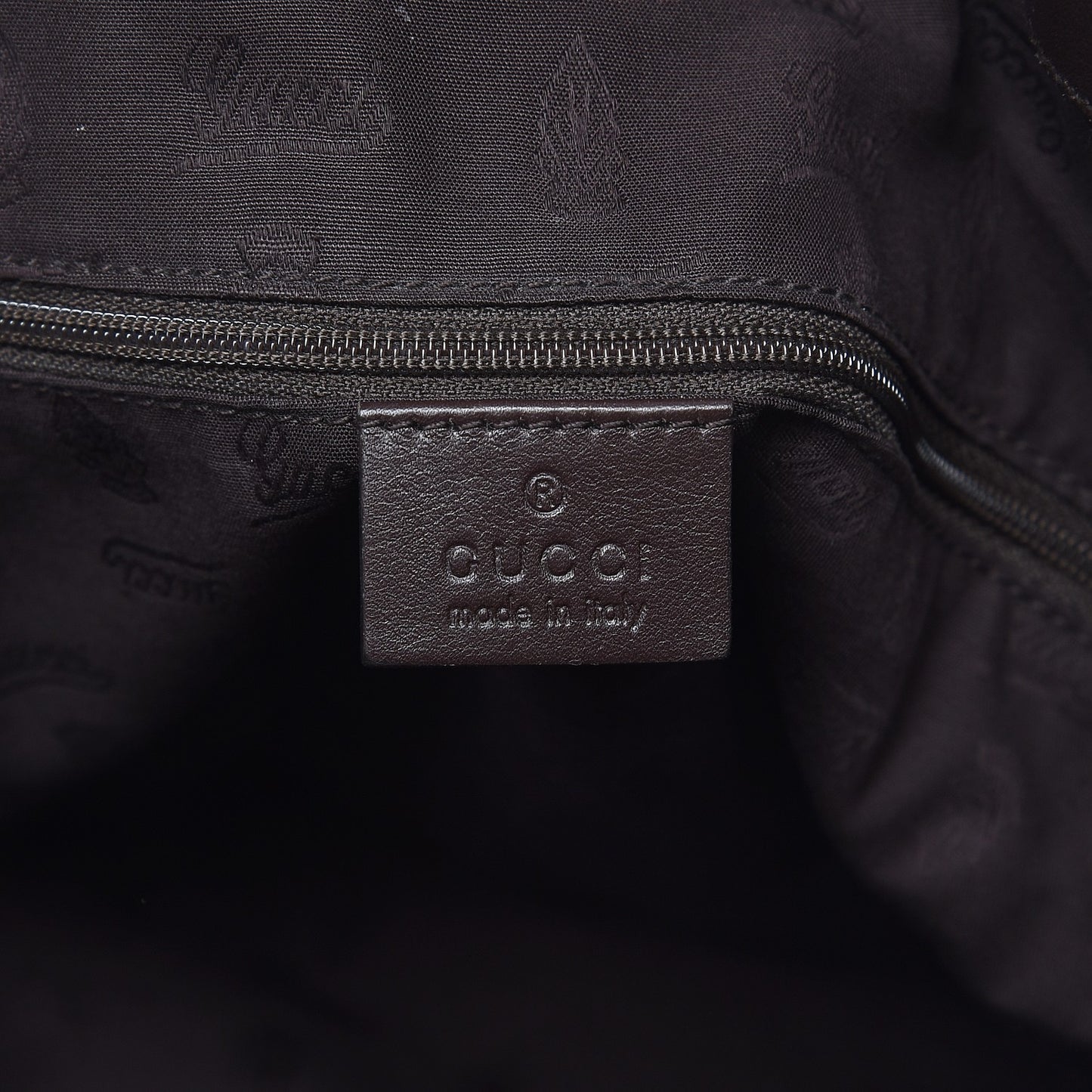 Guccissima Signature Large Sukey Tote Chocolate