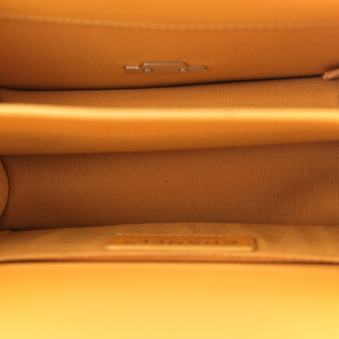 Caviar Quilted CC Box Flap Yellow