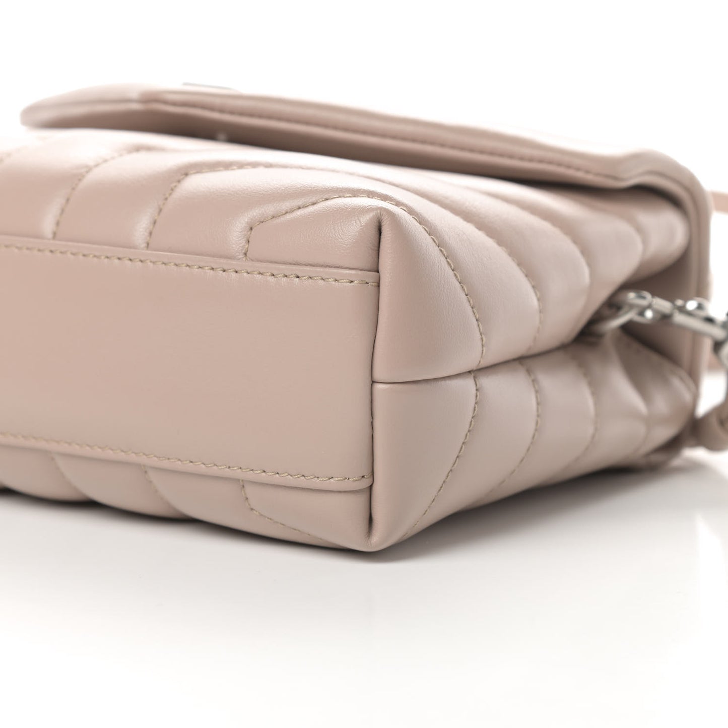 Calfskin Y Quilted Monogram Toy Loulou Satchel Light Natural