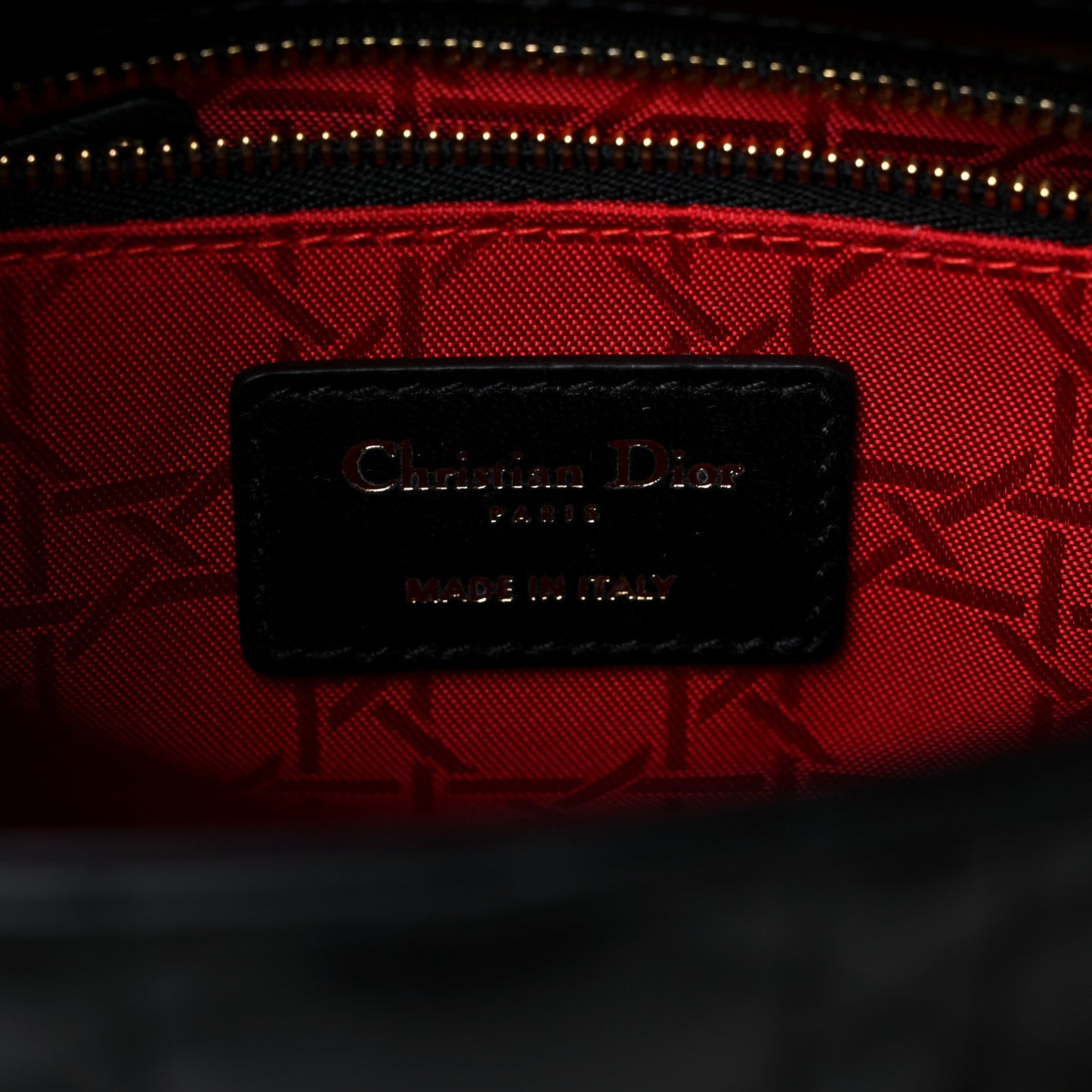 Lambskin Cannage Small My ABCDior Lady Dior Black