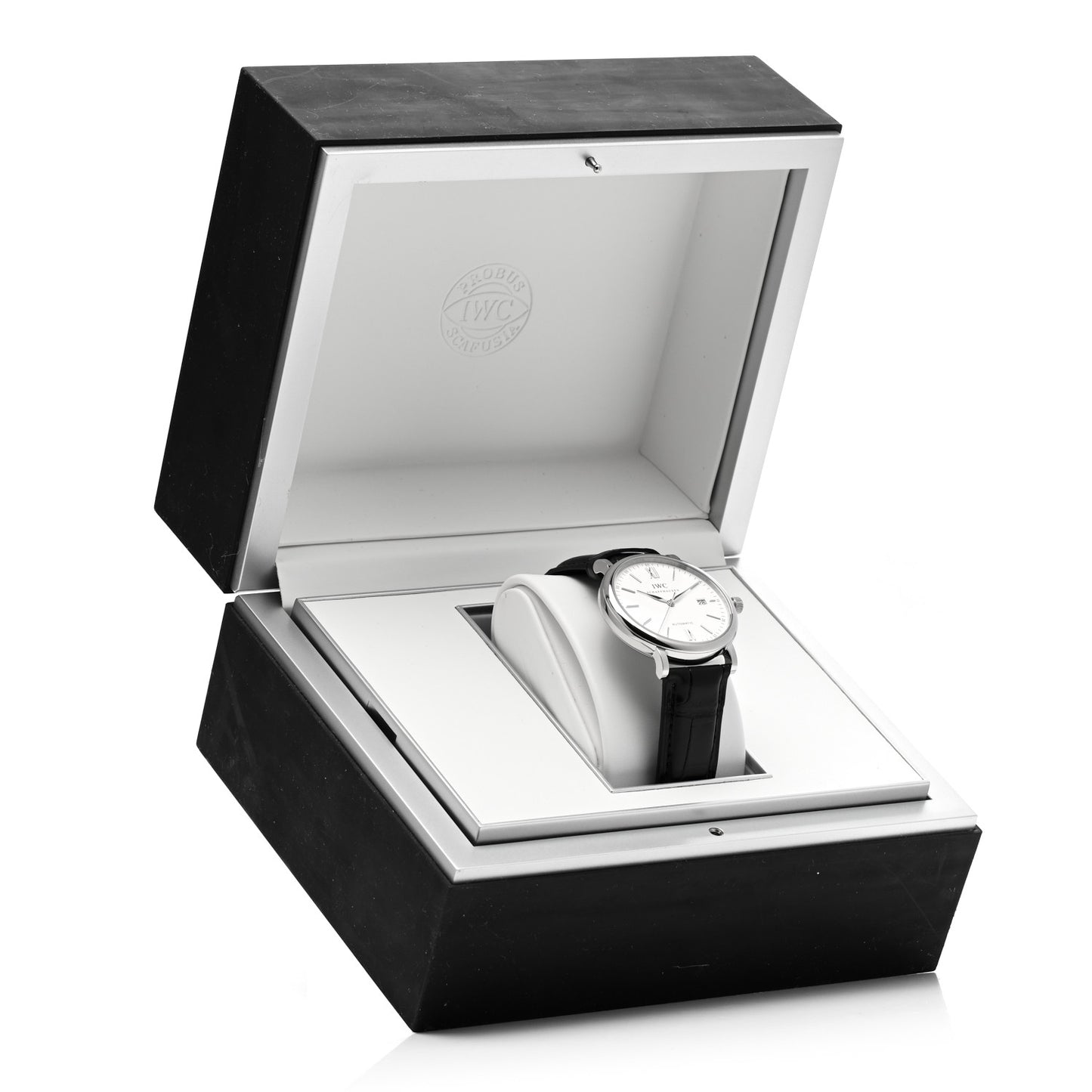 Stainless Steel Alligator 40mm Portofino Automatic Watch IW356501
