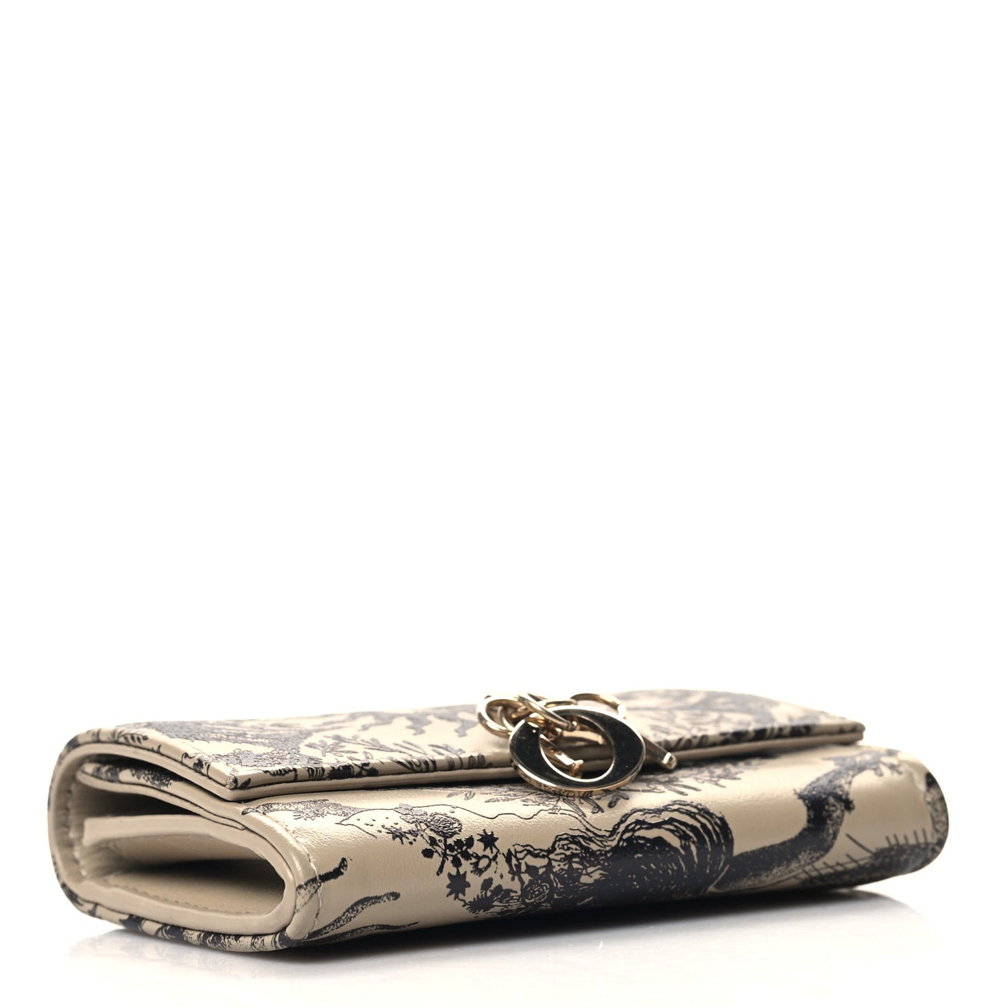 Calfskin Toile De Jouy Printed My Dior Wallet Glycine