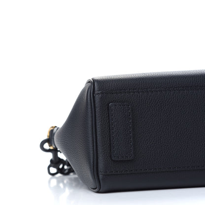 Versace Grained Calfskin Small La Medusa Top Handle Bag Black Lilac 7 of 9