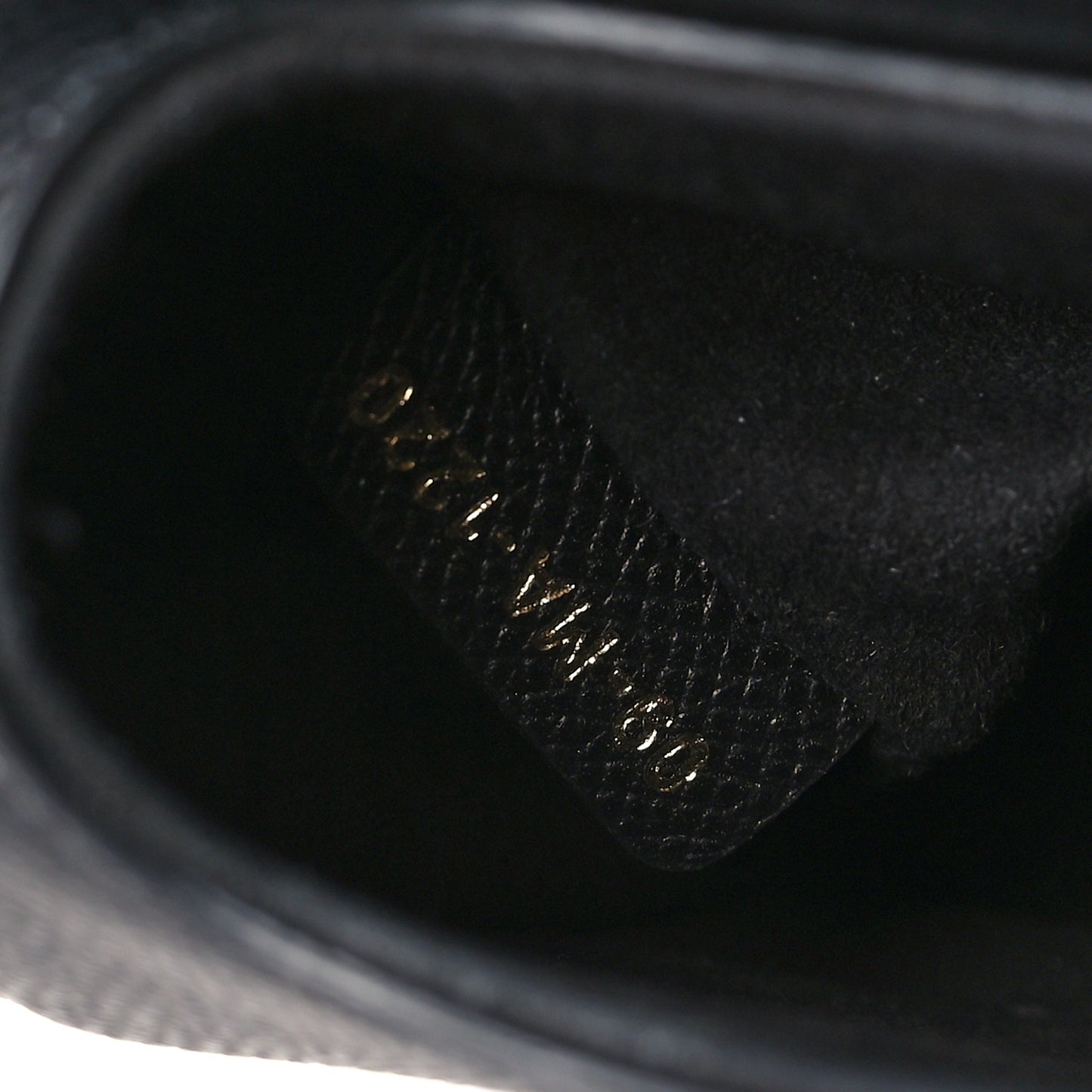 Grained Calfskin Mini Saddle Bag Black