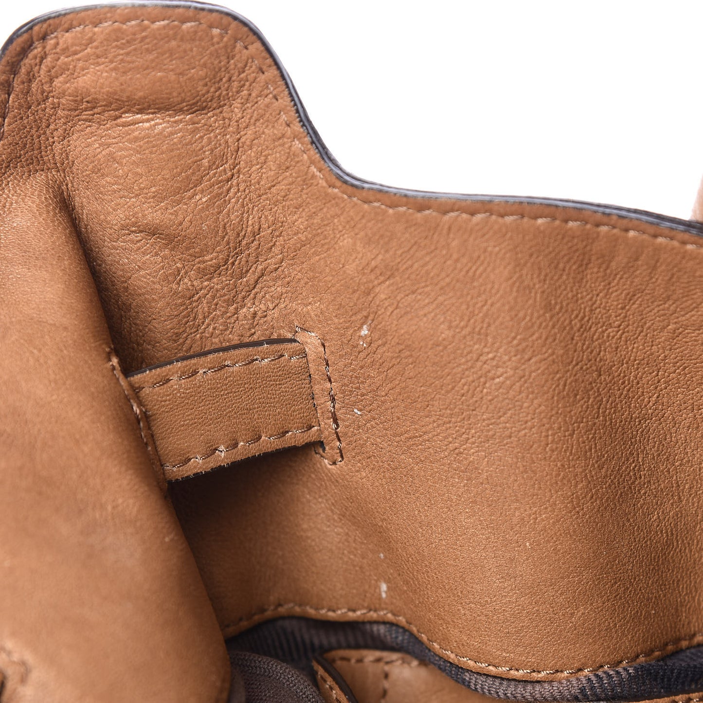 Lambskin Quilted Enmore Tote Brown