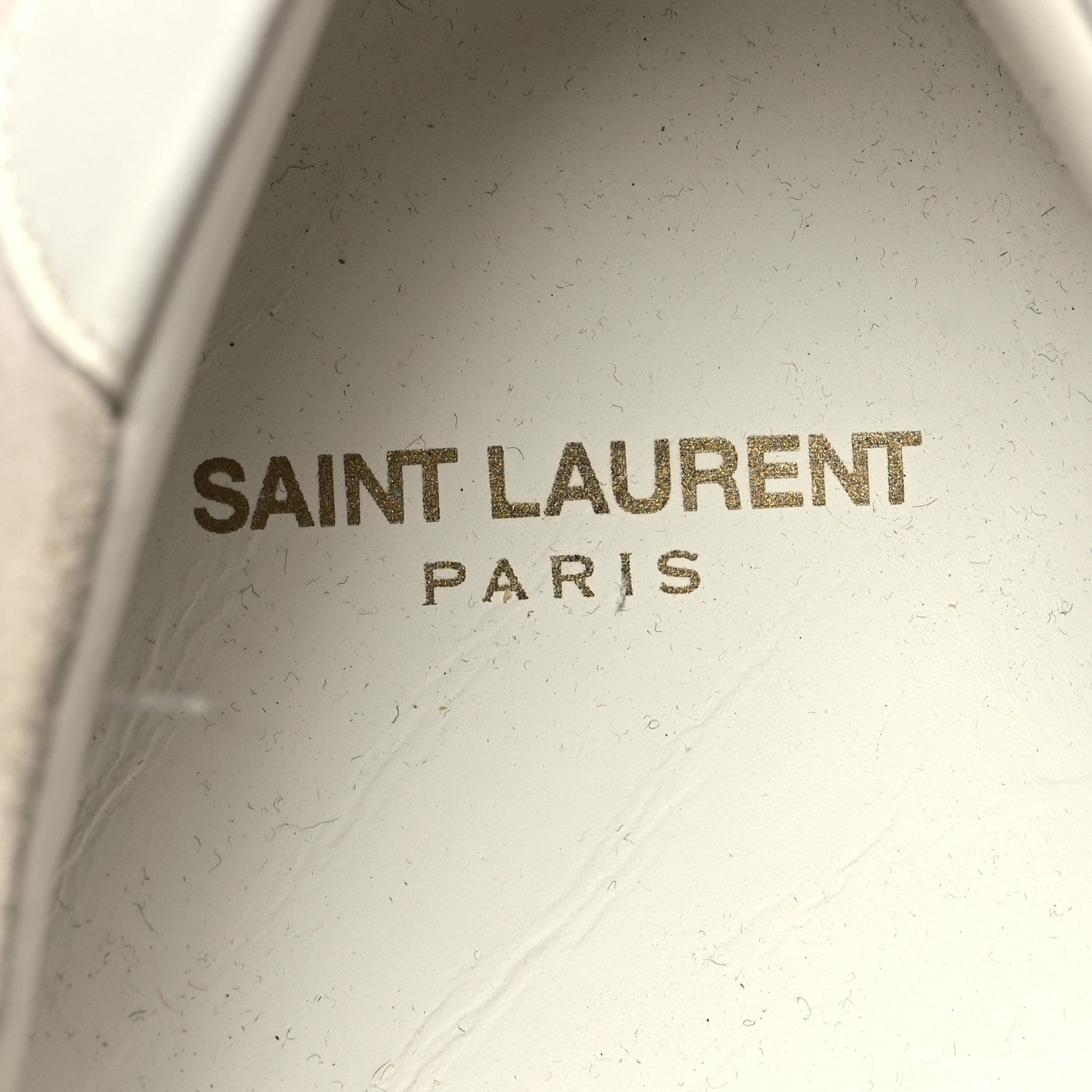 Saint Laurent Distressed Suede Womens Court Classic Sneakers 39 White Pink 8 of 8