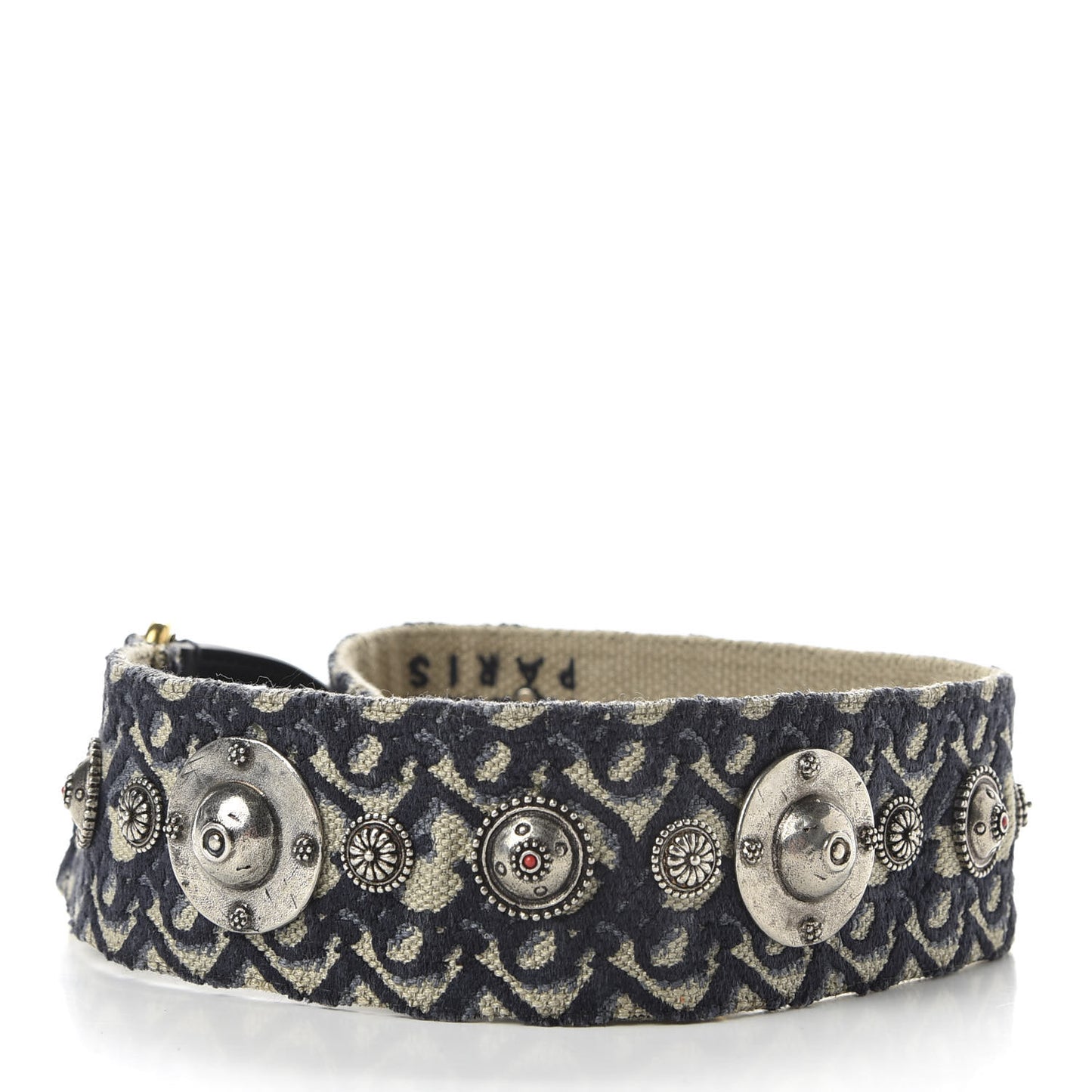 Oblique Studded Shoulder Strap Blue