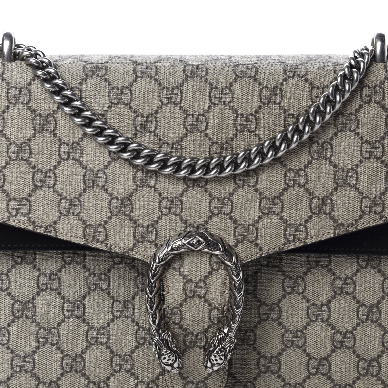 Gucci GG Supreme Monogram Medium Dionysus Shoulder Bag Black 11 of 11