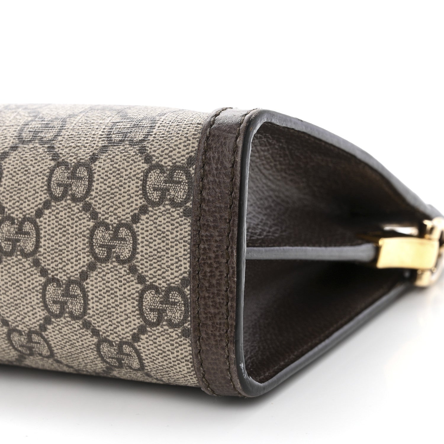 Gucci GG Supreme Monogram Web Small Ophidia Chain Shoulder Bag Brown 12 of 15