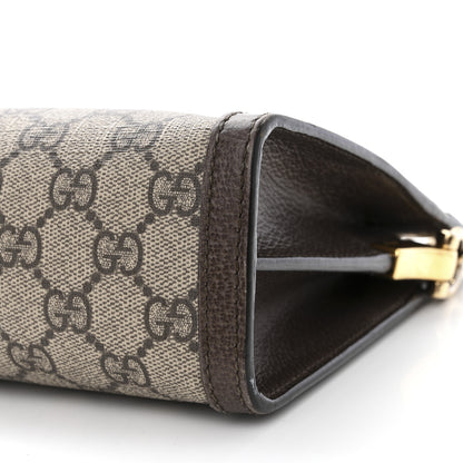 Gucci GG Supreme Monogram Web Small Ophidia Chain Shoulder Bag Brown 12 of 15