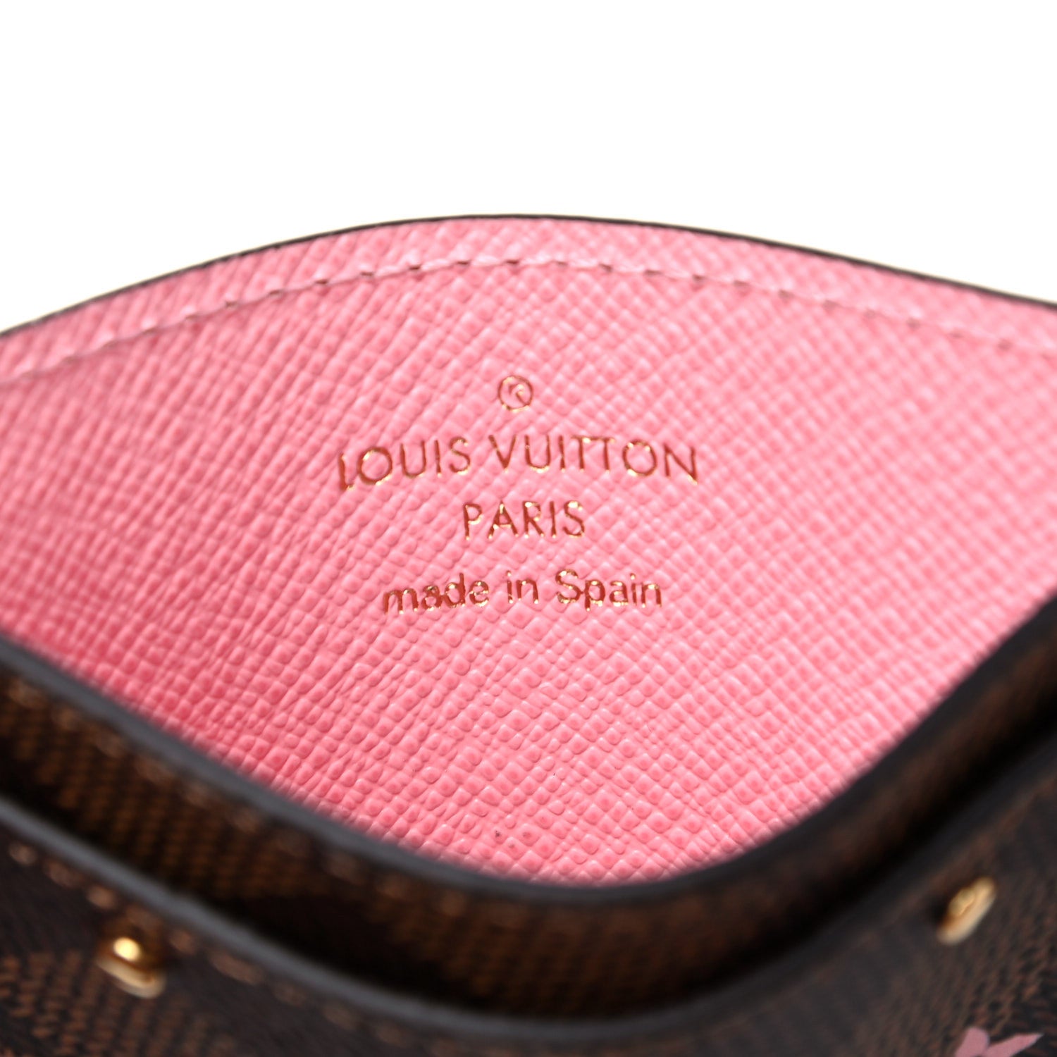 Louis Vuitton Damier Ebene Studded Card Holder 6 of 7