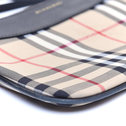 Burberry Horseferry Check Peyton Crossbody Clutch Bag Black 6 of 10
