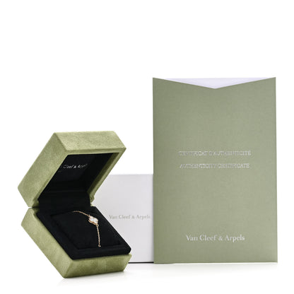 Van Cleef & Arpels 18K Yellow Gold Mother of Pearl Sweet Alhambra Bracelet 5 of 5