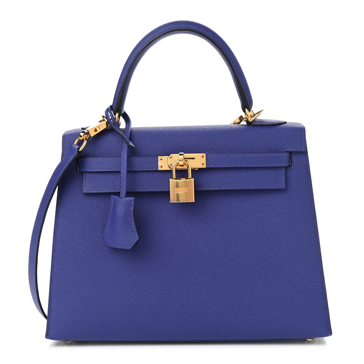 Hermes Epsom Kelly Sellier 25 Bleu Electrique 1 of 10