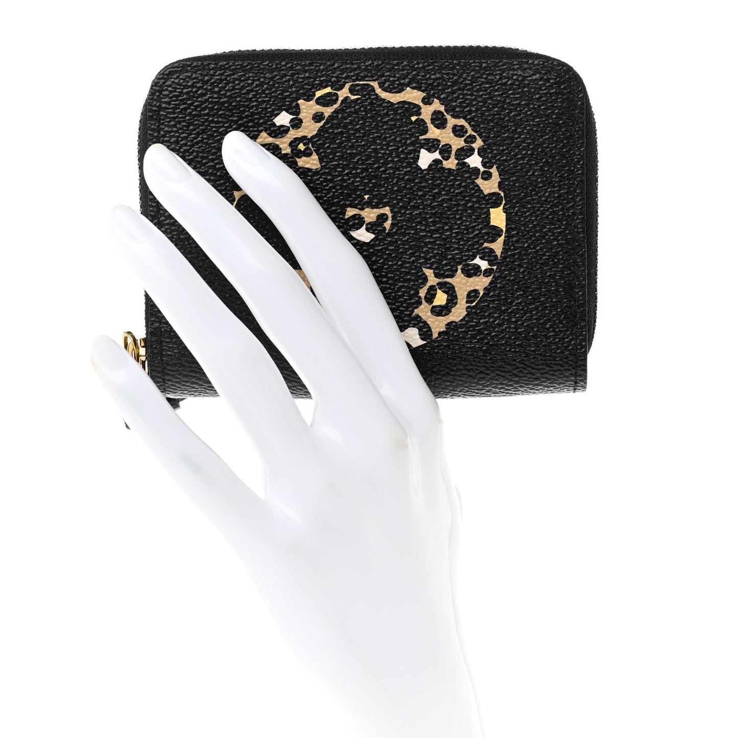 Monogram Giant Jungle Zippy Coin Purse Black
