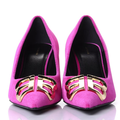 Balenciaga Velvet De Soie Pumps 39 Rose Fuchsia 2 of 11
