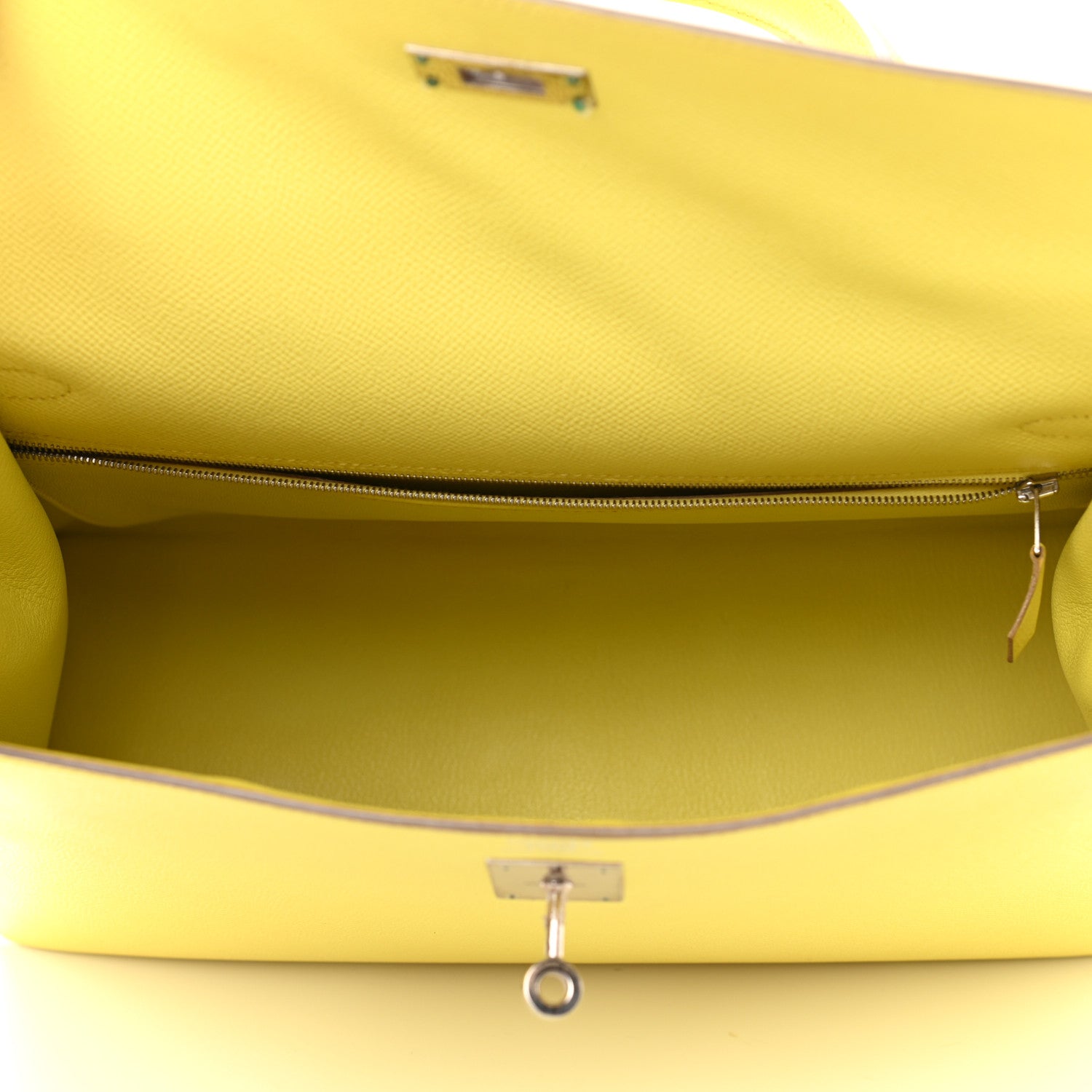 Hermes Epsom Kelly Sellier 35 Lime 5 of 16