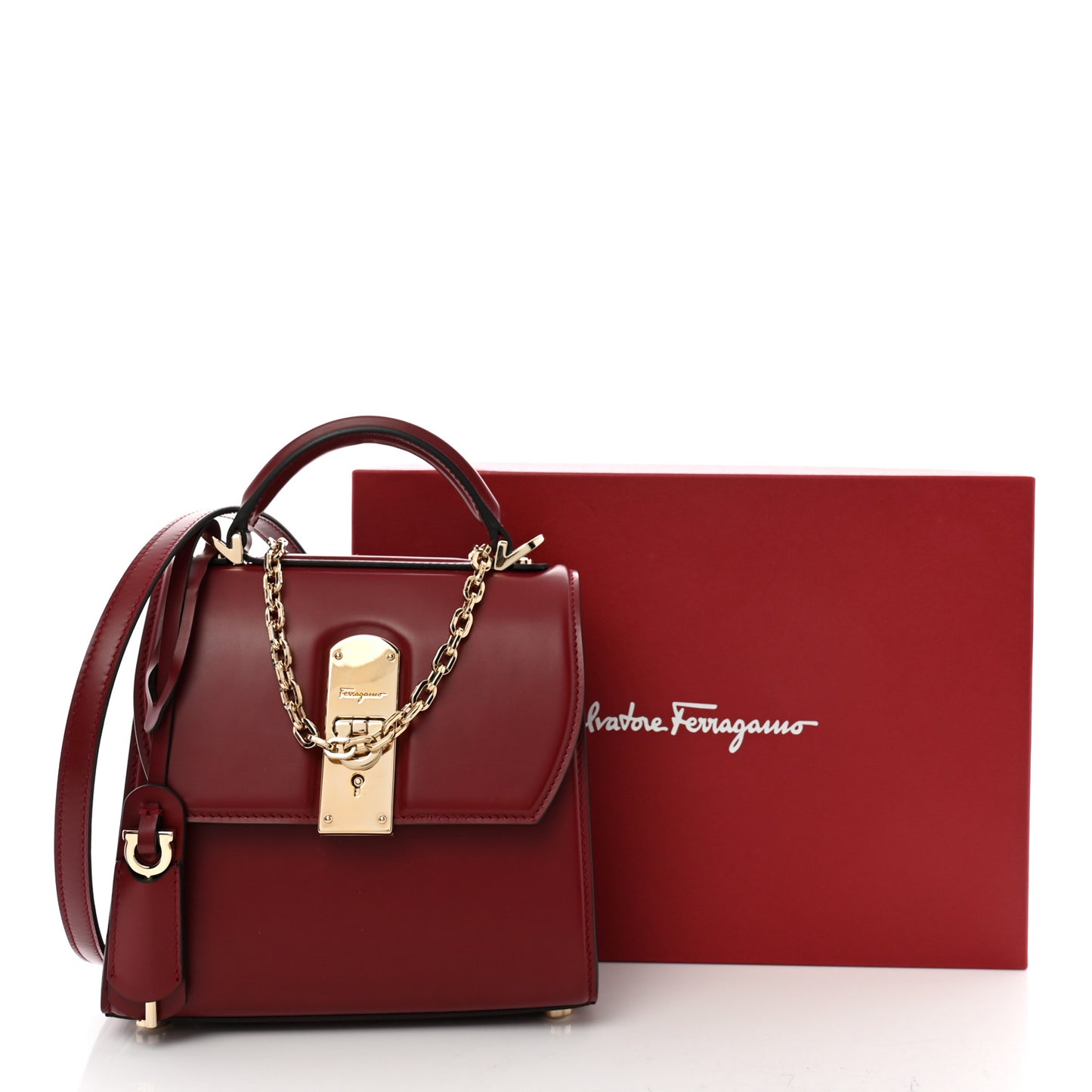 Smooth Calfskin Small Boxyz Red