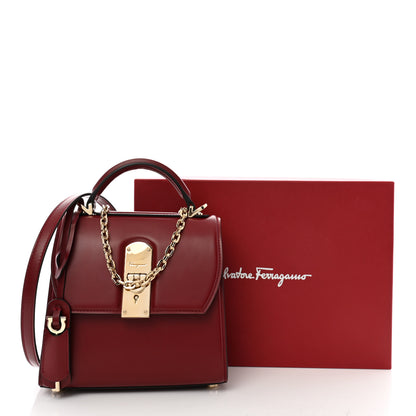 Salvatore Ferragamo Smooth Calfskin Small Boxyz Red 12 of 13