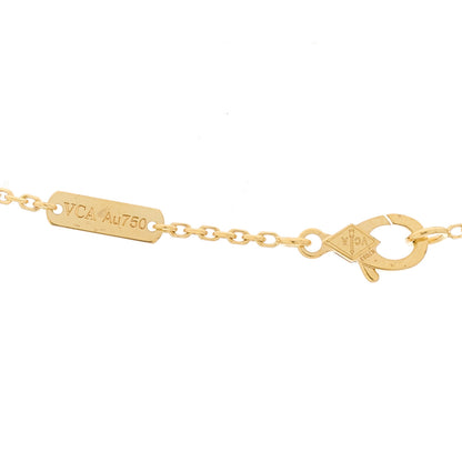 Van Cleef & Arpels 18K Yellow Gold Black Onyx Vintage Alhambra Pendant Necklace 5 of 5