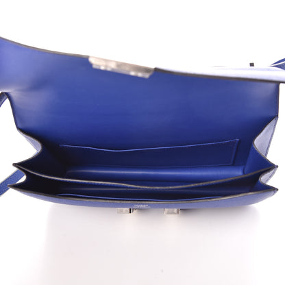 Hermes Epsom Constance Elan 25 Bleu Electrique 5 of 9