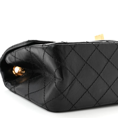 Chanel Aged Calfskin Quilted 2.55 Reissue Mini Flap Black 9 of 10