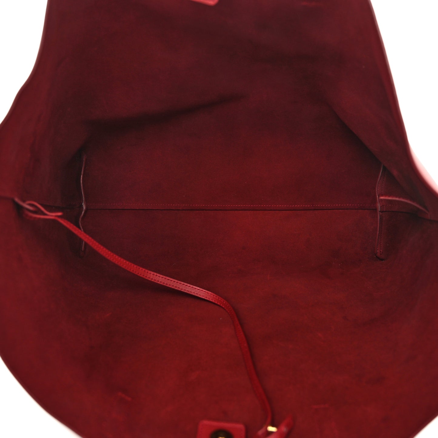 Calfskin Large Shopping Tote Opyum Red
