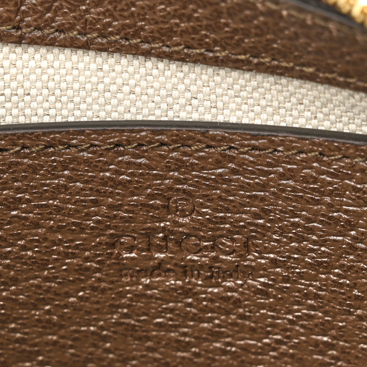 Gucci GG Supreme Monogram Textured Dollar Calfskin Web Small Ophidia GG Handbag Beige Ebony New Acero 6 of 11