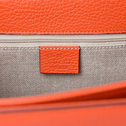 Gucci Dollar Calfskin Interlocking G Shoulder Bag Sun Orange 9 of 11