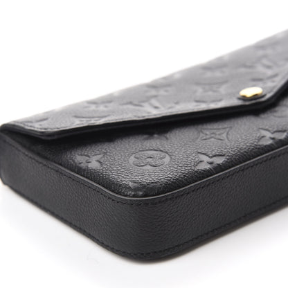 Louis Vuitton Empreinte Pochette Felicie Chain Wallet Black 6 of 15