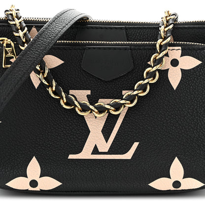 Louis Vuitton Empreinte Monogram Giant Multi Pochette Accessories Black Beige 7 of 9