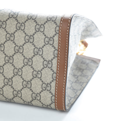 Gucci GG Supreme Monogram Medium Padlock Tote Beige Cuir 9 of 9