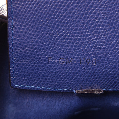 Celine Grained Calfskin Small Vertical Cabas Indigo 7 of 11