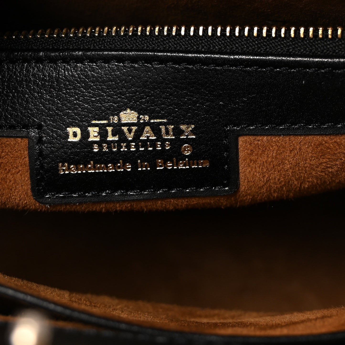 Calfskin Evasion Top Handle Frame Bag Black
