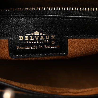 Delvaux Calfskin Evasion Top Handle Frame Bag Black 6 of 9