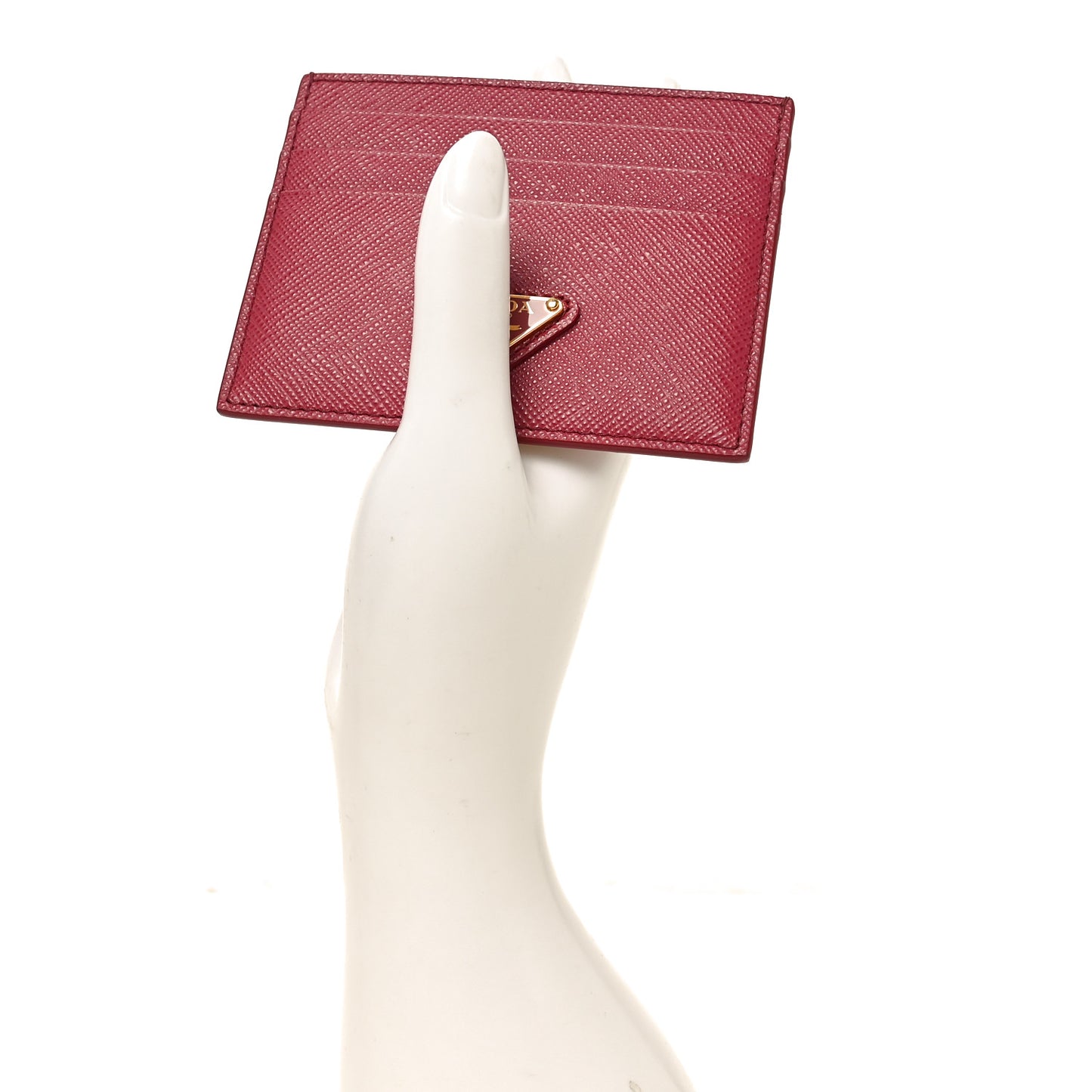 Saffiano Triangle Card Holder Bruyere