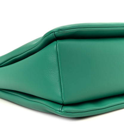 MCM Calfskin Mode Travia Medium Shoulder Bag Green 9 of 10