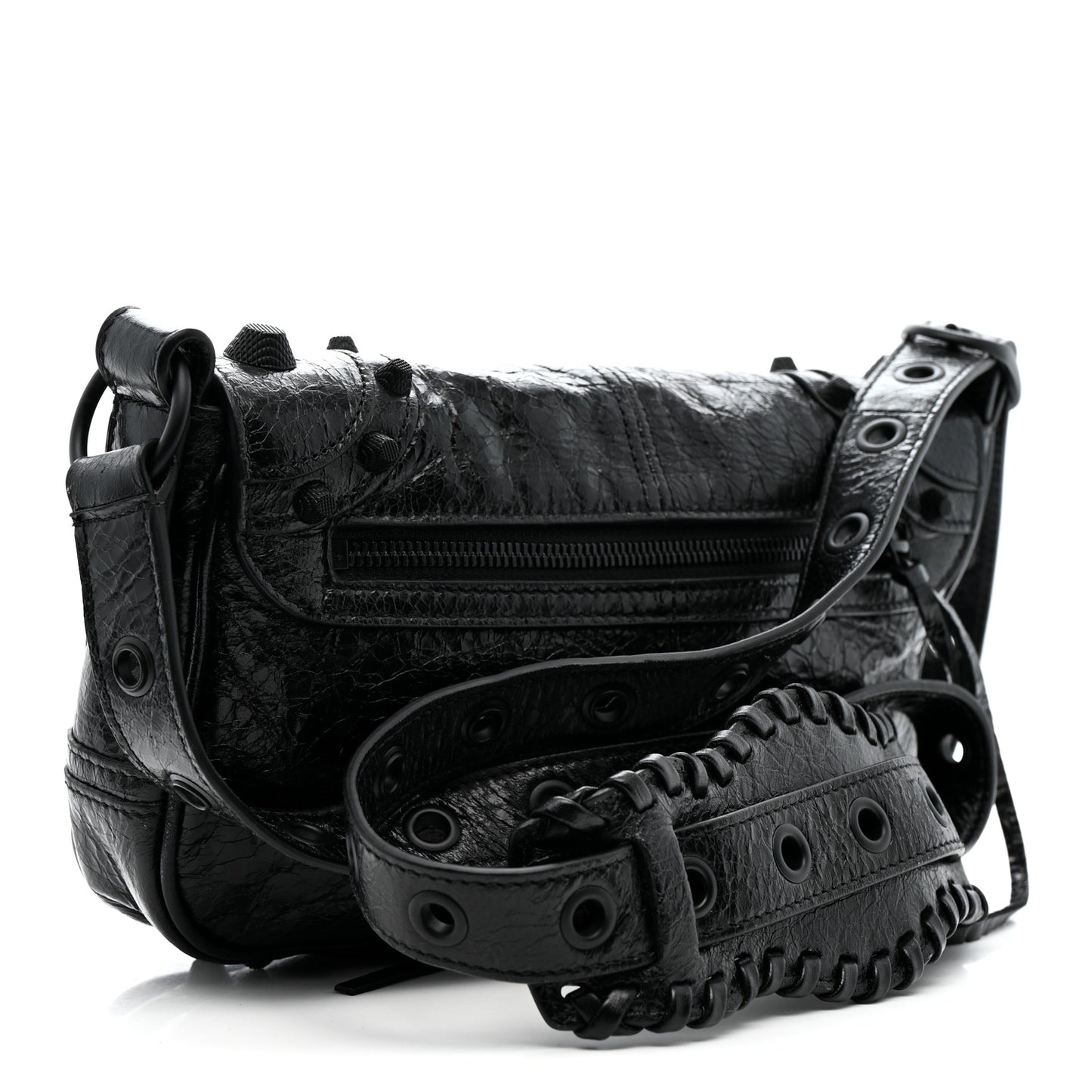 Agneau Arena XS Le Cagole Flap Bag Black