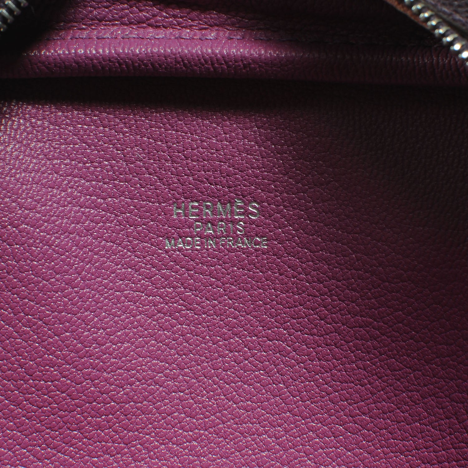Hermes Epsom Bi-Color Mini Plume Raisin Cyclamen 5 of 6