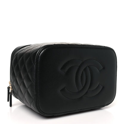 Chanel Caviar Quilted Large Vanity Pouch Black 5 of 12