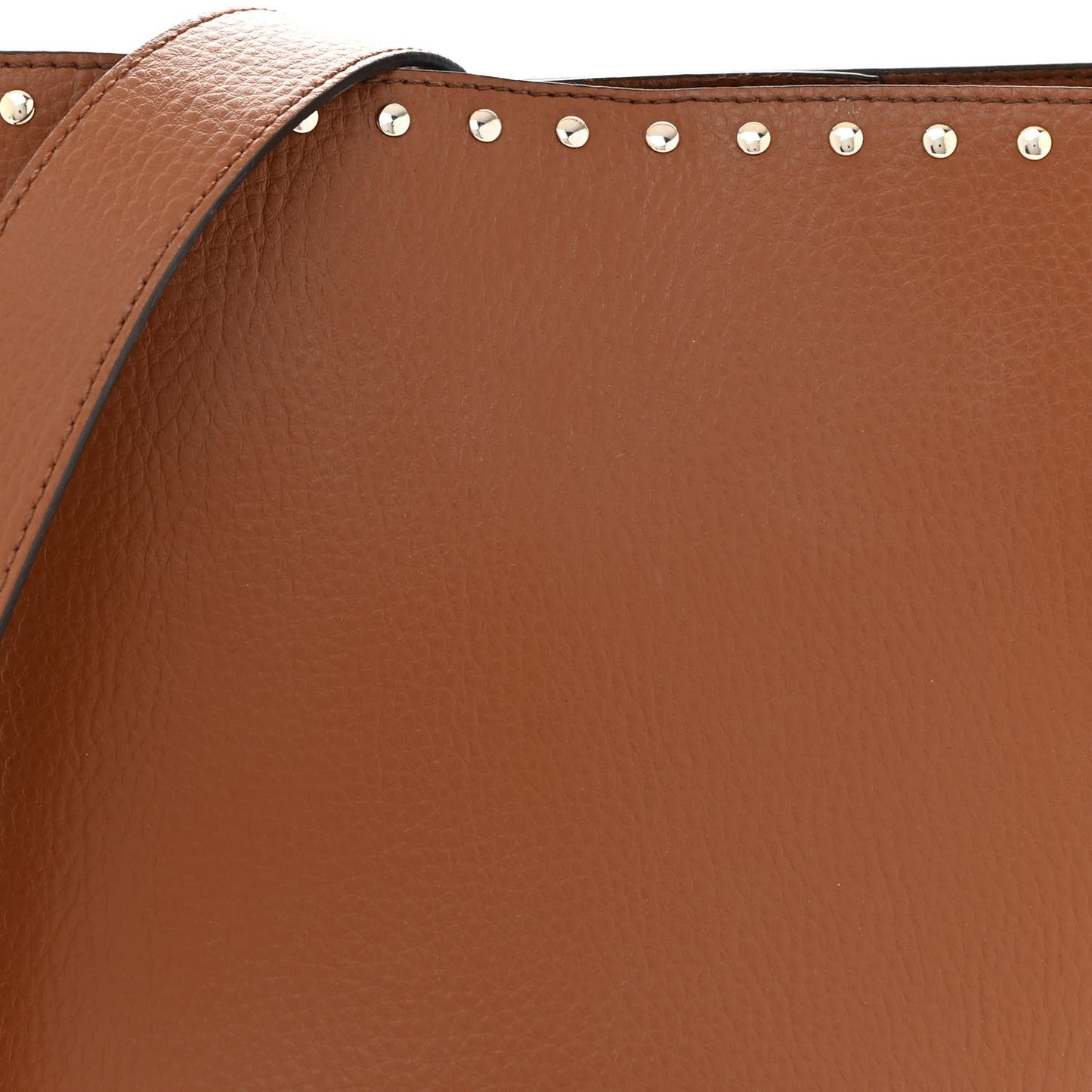 Eco Alter Nappa Studded Frayme Bucket Pecan