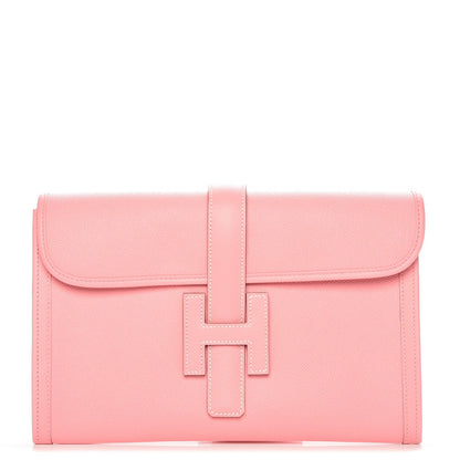 Hermes Epsom Jige PM Clutch Rose Confetti 1 of 8