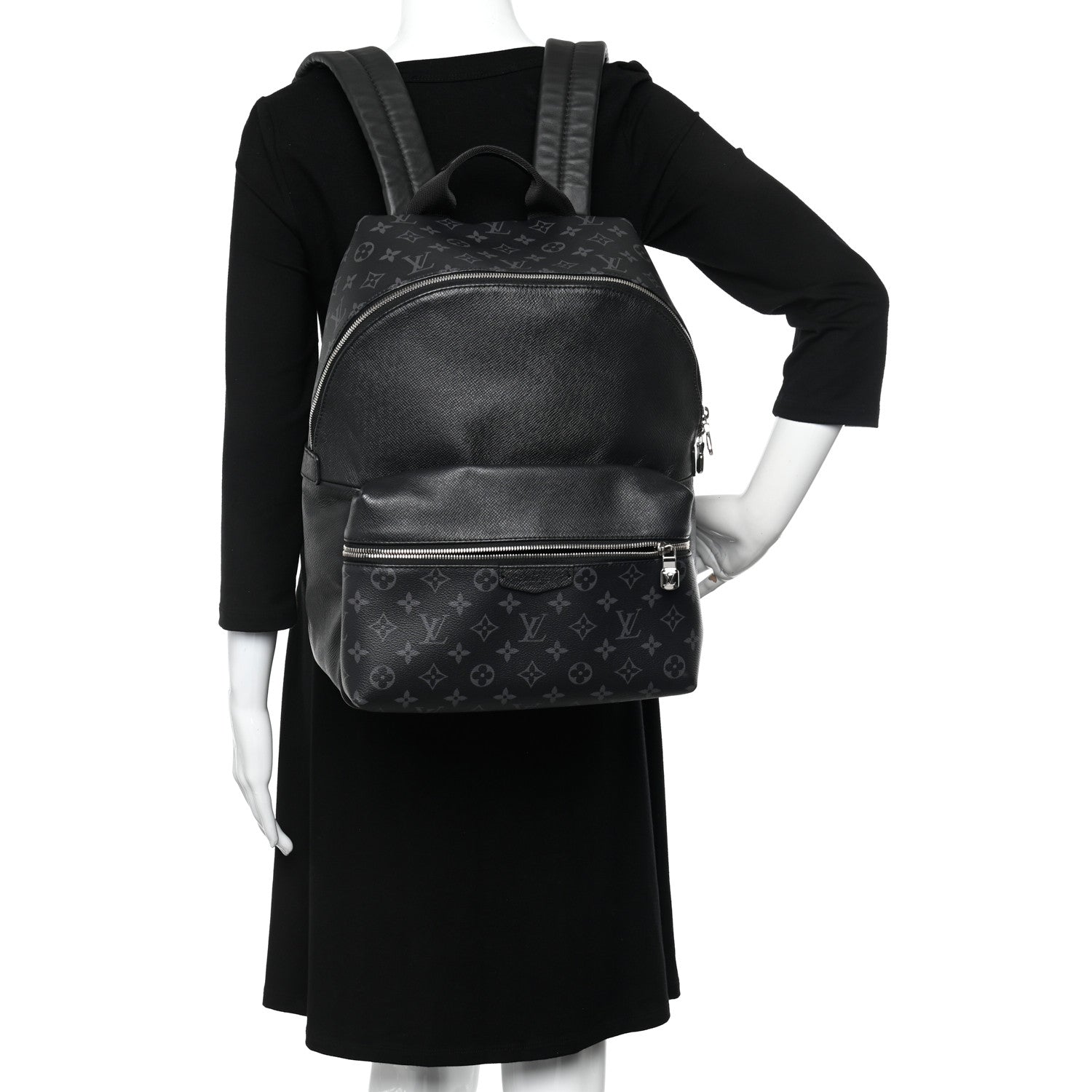 Louis Vuitton Monogram Eclipse Taiga Discovery Backpack PM 2 of 9