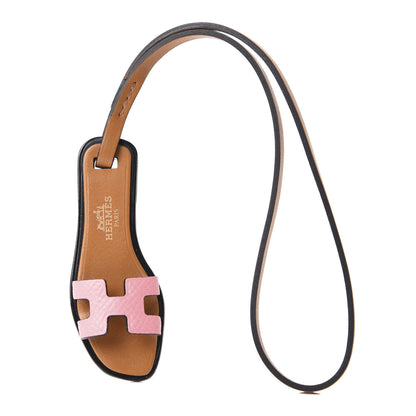 Hermes Epsom Butler Calfskin Hunter Oran Nano Bag Charm Rose Confetti Sable 4 of 6
