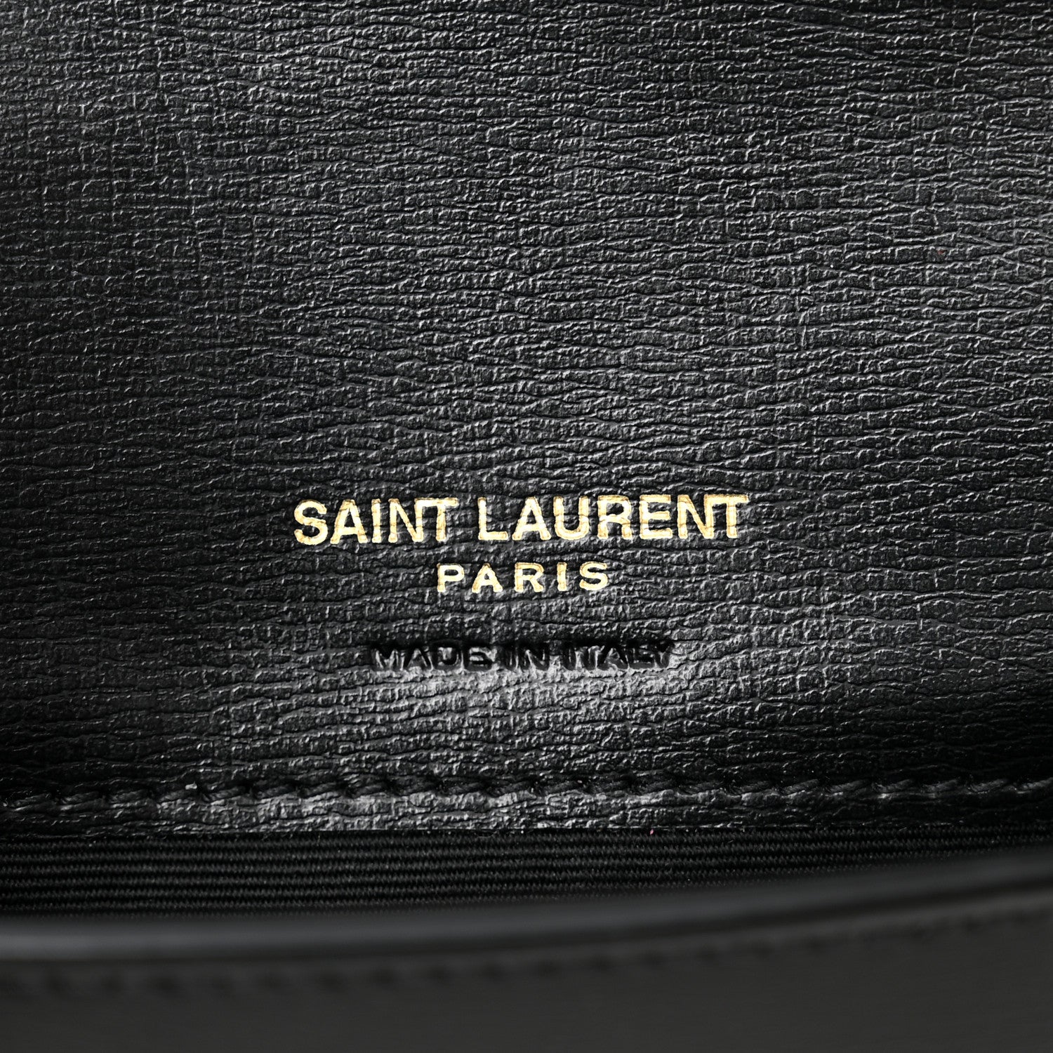 Saint Laurent Smooth Calfskin Monogram Phone Holder Crossbody Black 6 of 10