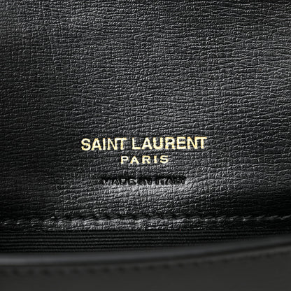 Saint Laurent Smooth Calfskin Monogram Phone Holder Crossbody Black 6 of 10