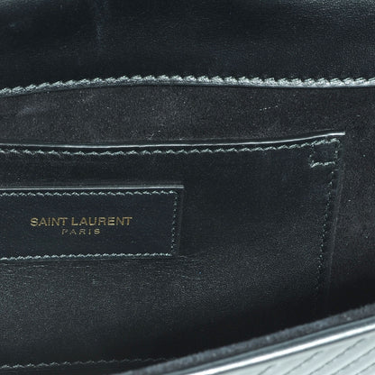 Saint Laurent Quilted Leather Cassandre Clutch Black 8 of 8