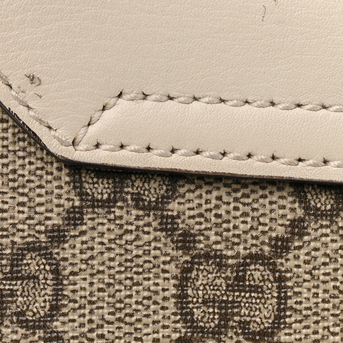 GG Supreme Monogram Studded Small Padlock Shoulder Bag White